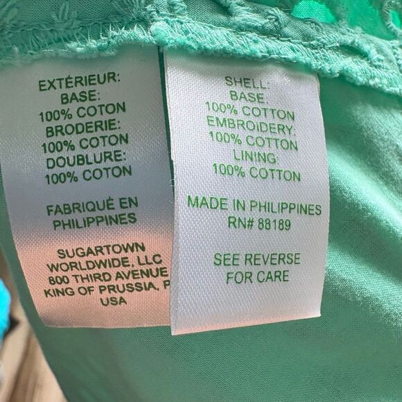 Lilly Pulitzer Dress Size 4 Mint Green Halter Eyelet Lace Midi Collared Resort - Picture 4 of 6